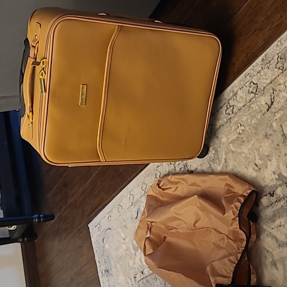 Joy & Iman Bags New Stunning Leather Suitcase Carry On Poshmark